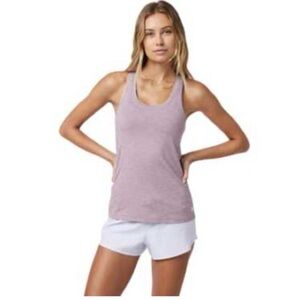 Oiselle women’s soft tank Top light purple marbled lavendar